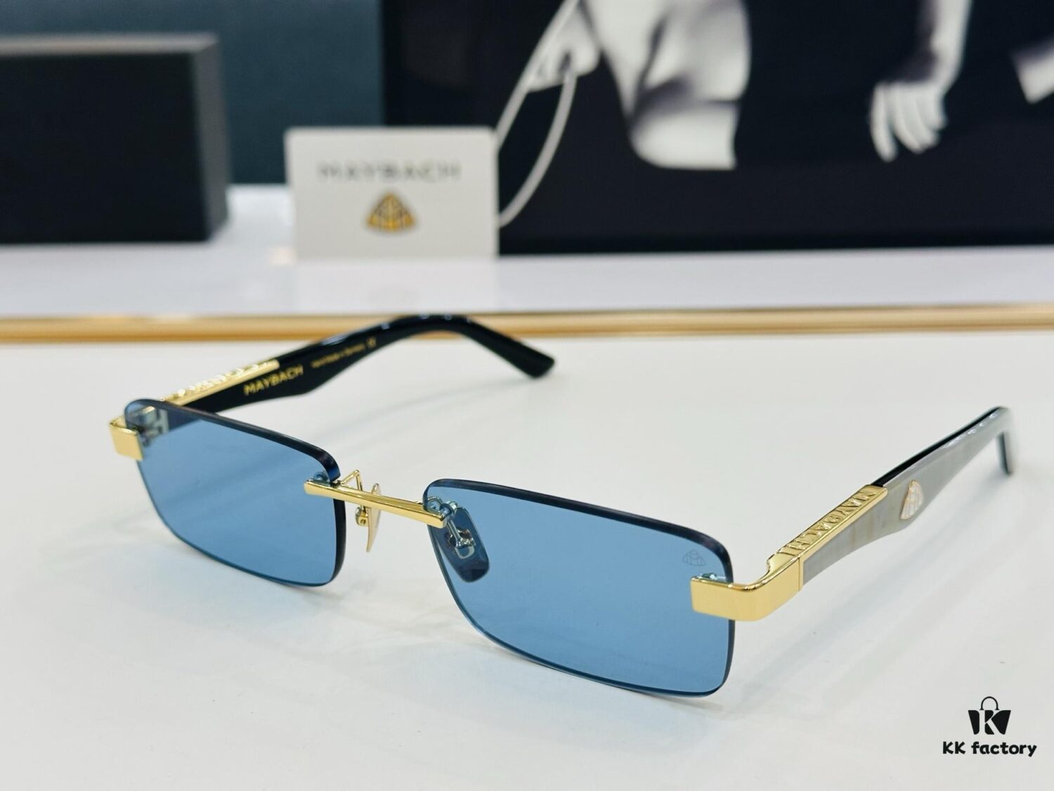 High-Quality MAYBACH Z25 Sunglasses, Exquisite Craftsmanship, Premium Feel, Size: 56-18-140