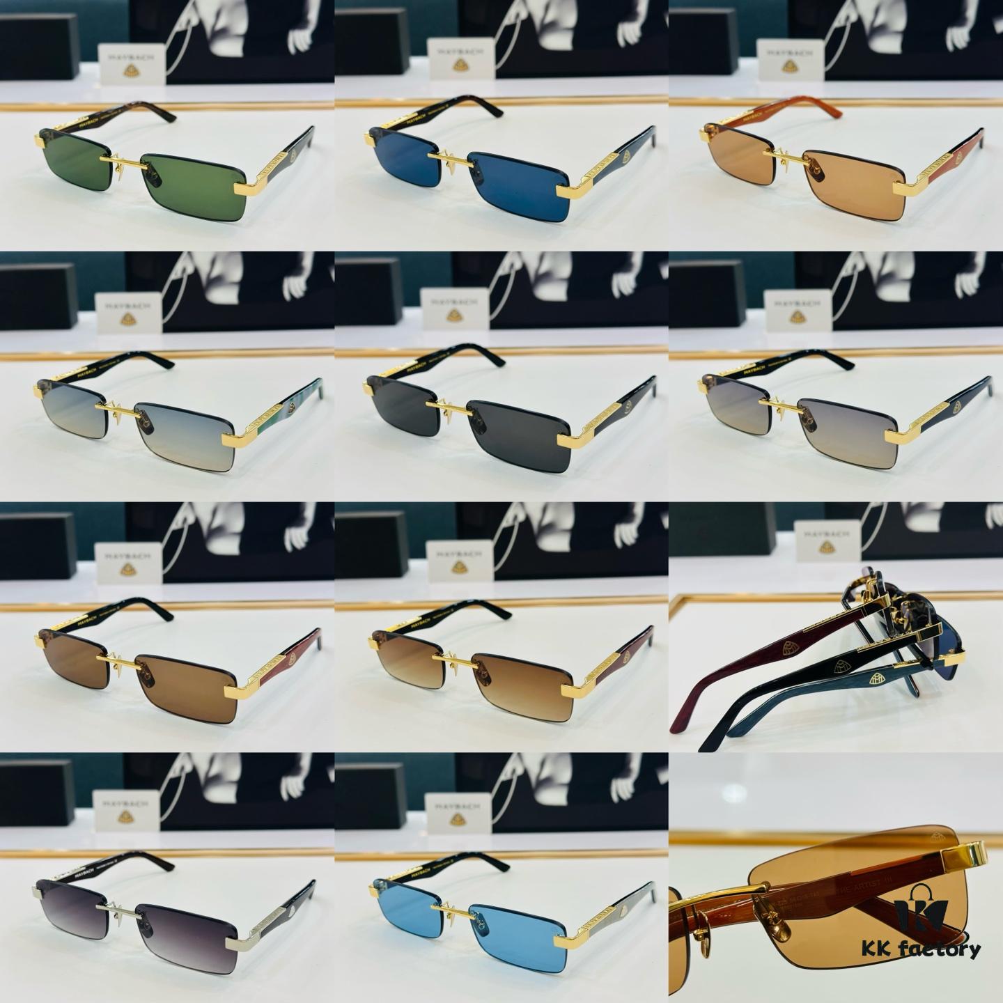 High-Quality MAYBACH Z25 Sunglasses, Exquisite Craftsmanship, Premium Feel, Size: 56-18-140