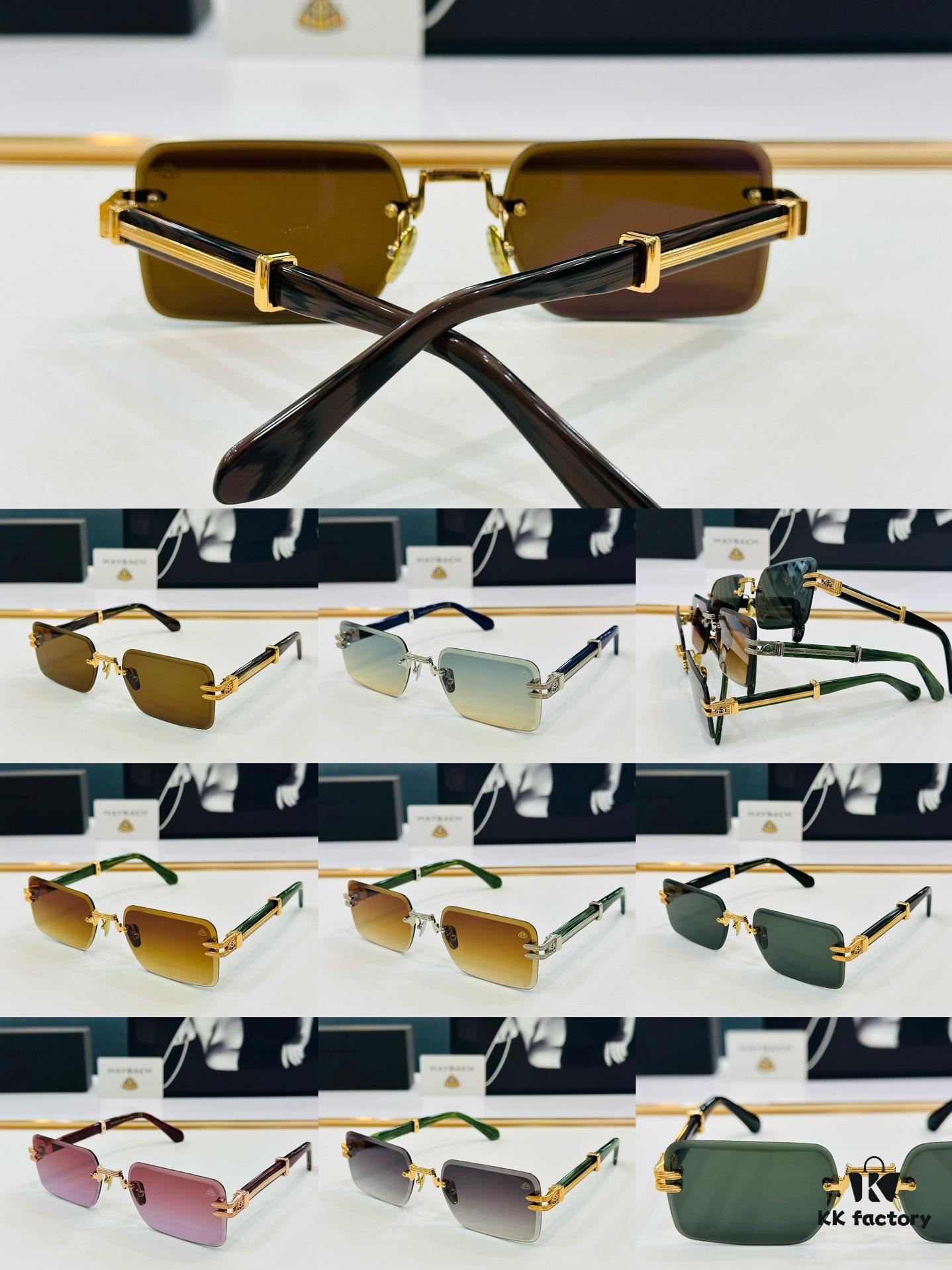 High-Quality MAYBACH Z107 Sunglasses, Exquisite Craftsmanship, Premium Feel, Size 60-20-145