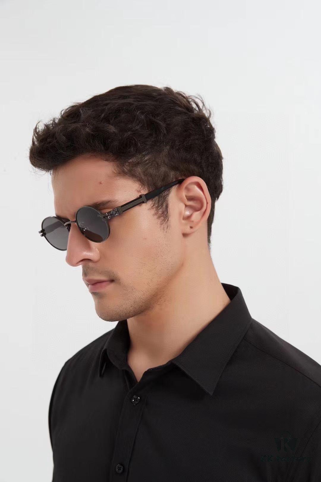 MAYBACH Officially Recommended Model – THE PRODUCER I, Dual-Tone Imported Frame with K-Gold Vacuum Plated Premium Hardware, Luxury Men's Sunglasses