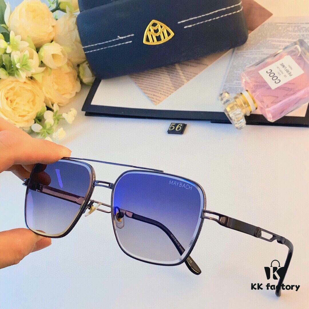 Maybac New Fashionable Square Sunglasses for Men, Premium Double-Bridge Sun Glasses Inspired by European and American Style
