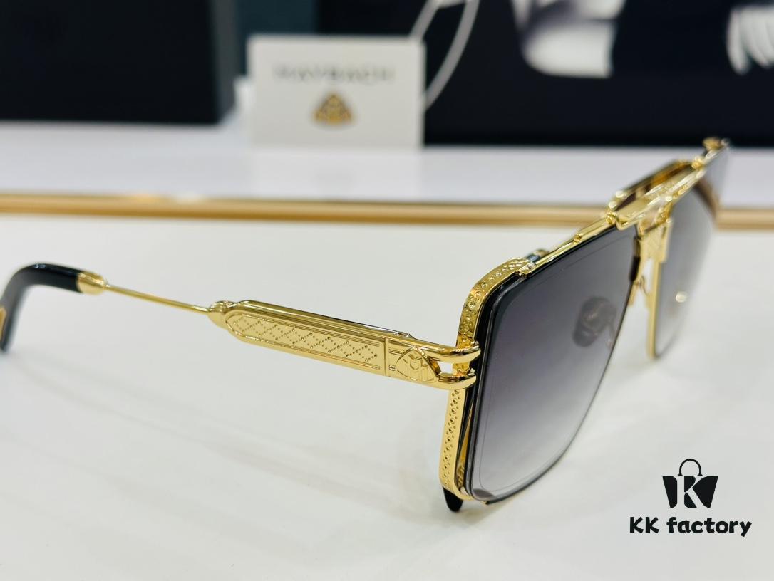 High-Quality MAYBACH Z58 Sunglasses, Exquisite Craftsmanship, Premium Feel, Size 60-14-143