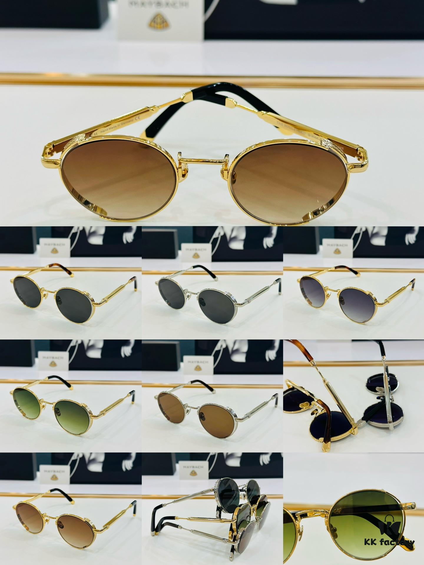 High-Quality MAYBACH Z36 Sunglasses, Exquisite Craftsmanship, Premium Feel, Size 48-22-145