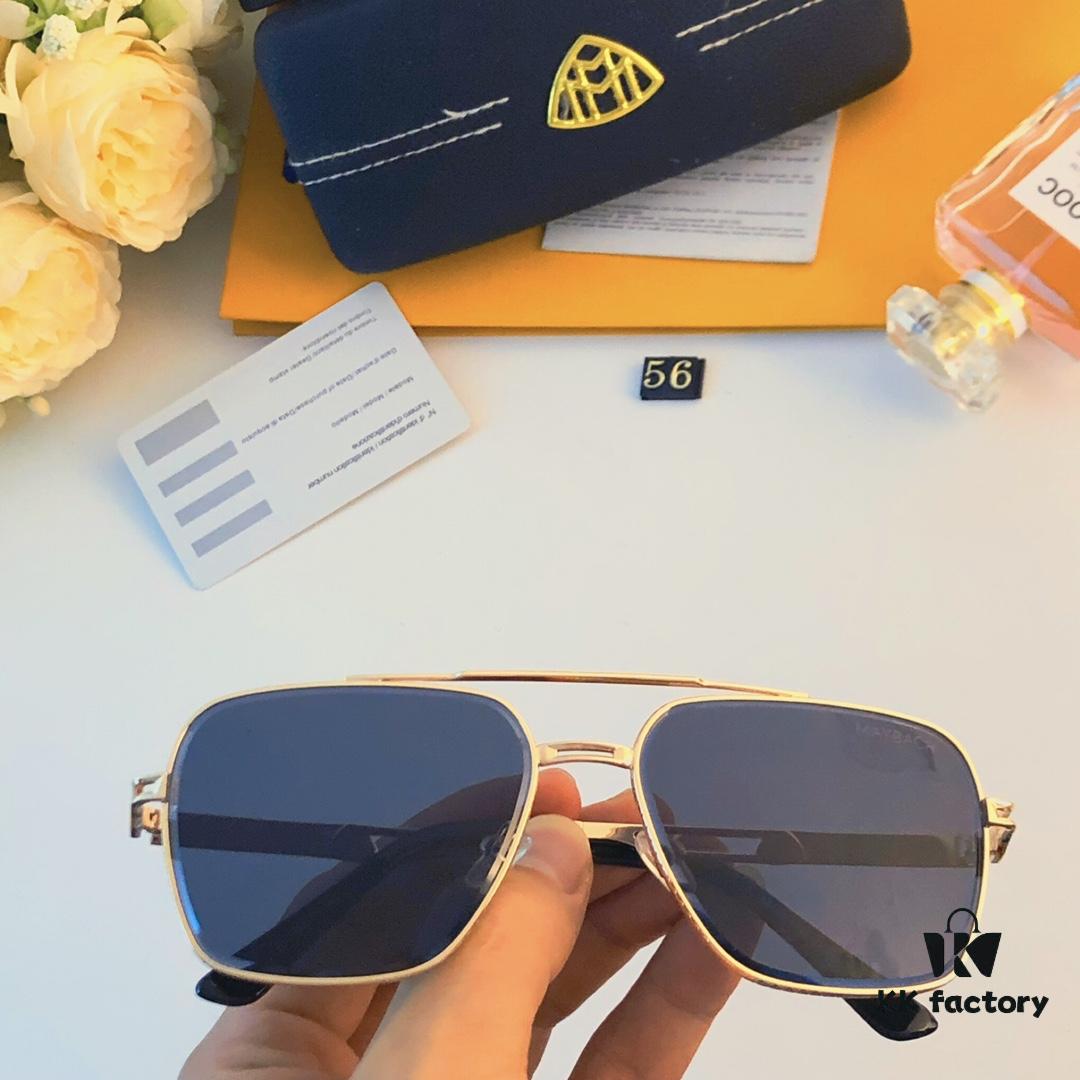 Maybac 2024 New Pilot High-Definition Fishing Sunglasses for Men, Stylish UV Protection Oversized Sunglasses, Large Frame Glasses for Big Faces