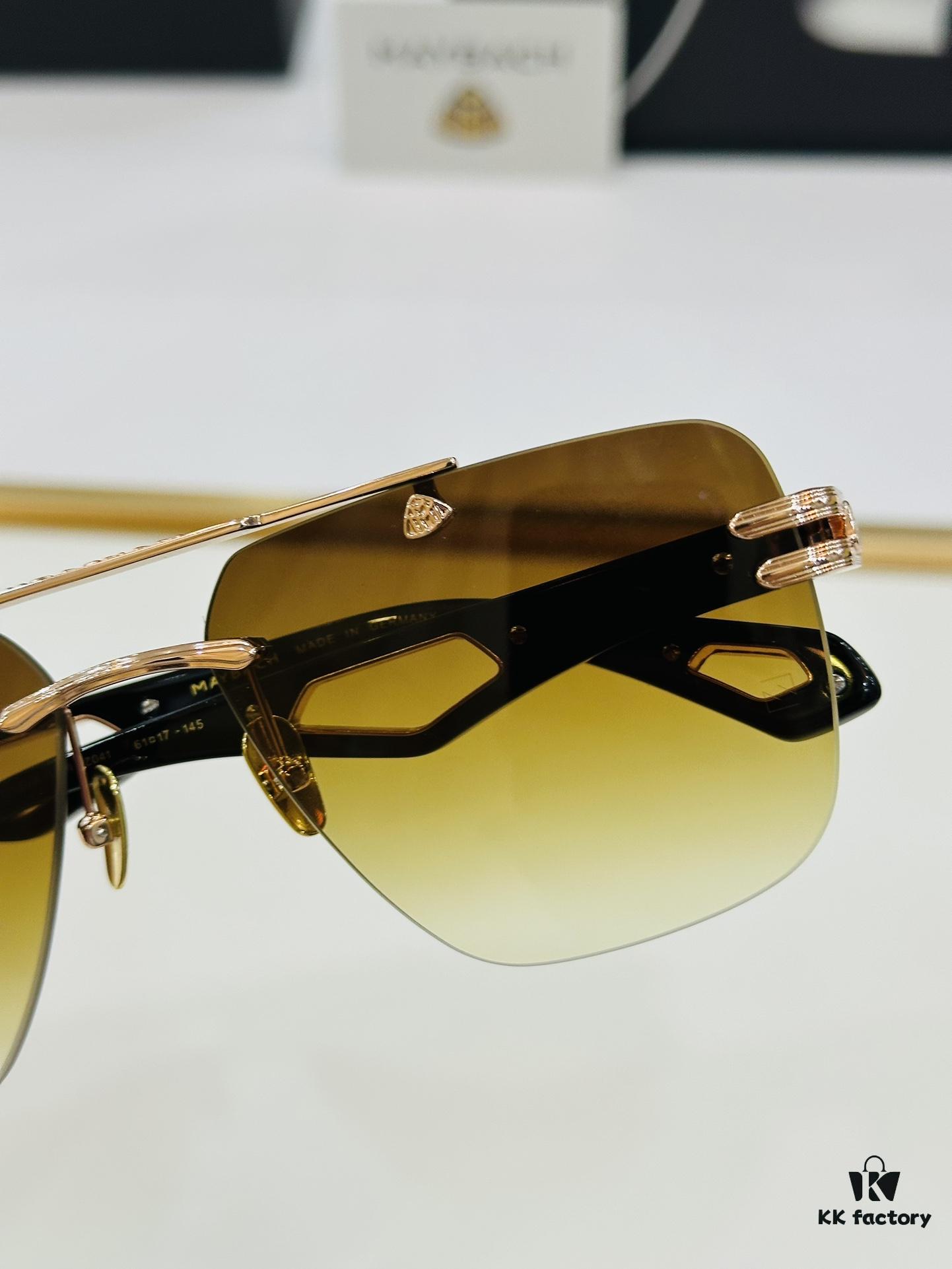 High-Quality MAYBACH Z041 Sunglasses, Exquisite Craftsmanship, Premium Feel, Size: 61-17-145