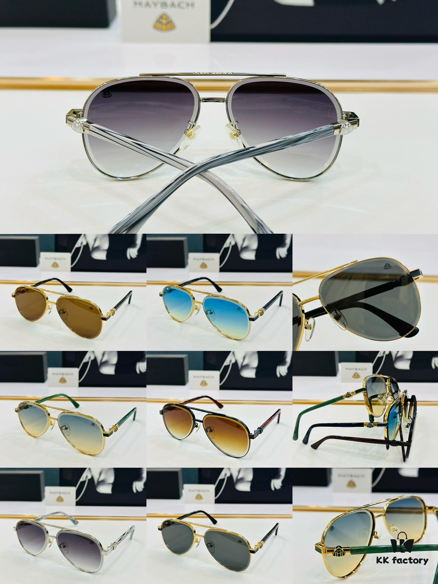 High-Quality MAYBACH Z025 Sunglasses, Exquisite Craftsmanship, Premium X Material, Size: 61-14-142