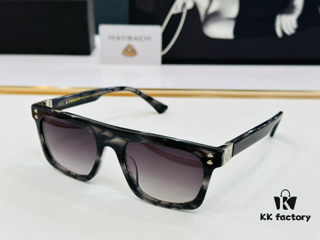 High-Quality MAYBACH Z30 Eyeglasses Sunglasses Frame, Exquisite Craftsmanship, Premium Plate Material, Size: 52-20-142, Rich Y Texture