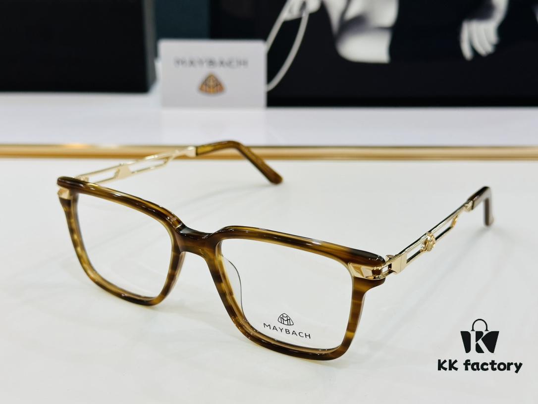 High-Quality MAYBACH Z26 Sunglasses, Exquisite Craftsmanship, Premium Feel, Size 53-18-145 with Light Mirror Lens