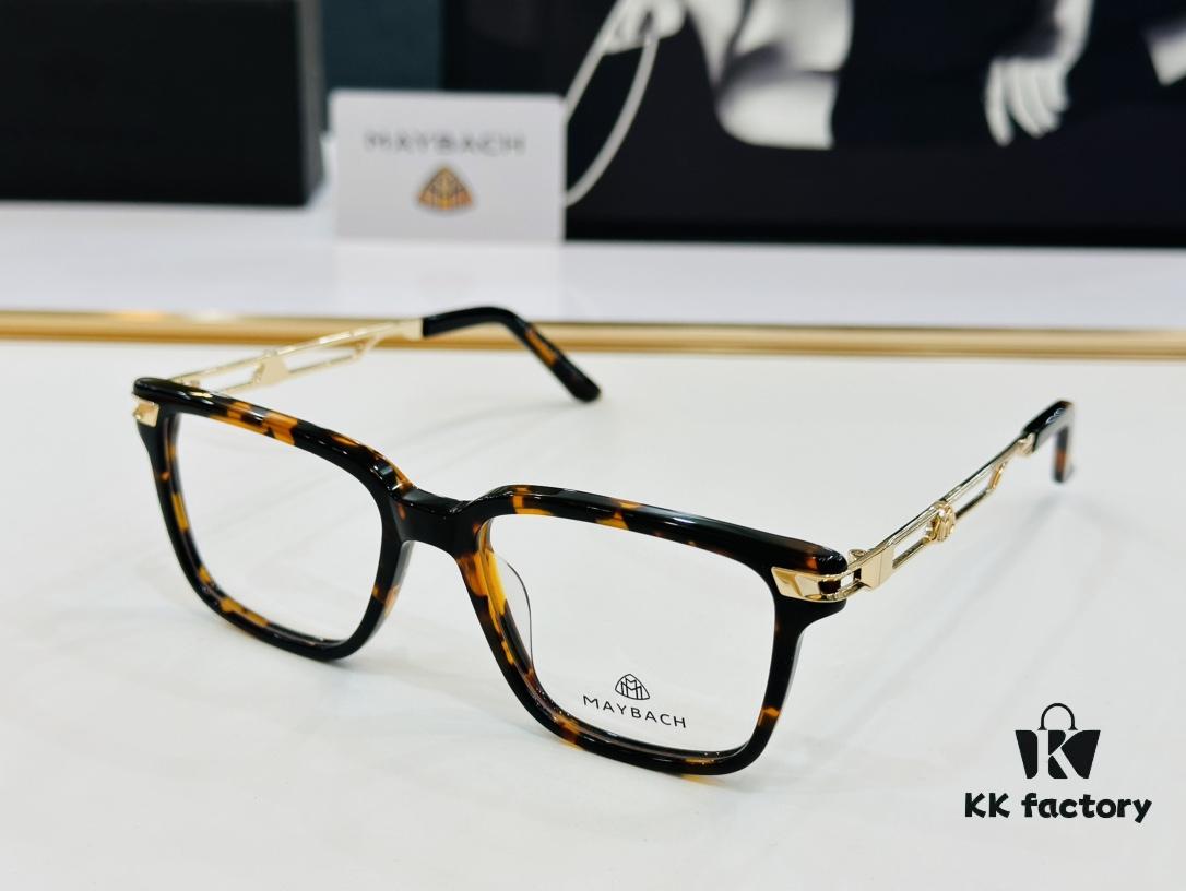 High-Quality MAYBACH Z26 Sunglasses, Exquisite Craftsmanship, Premium Feel, Size 53-18-145 with Light Mirror Lens