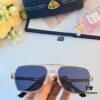 Maybach Retro Men's Metal Double-Bridge Sunglasses, Stylish Business-Style Driver UV400 Anti-Ultraviolet Sun Glasses