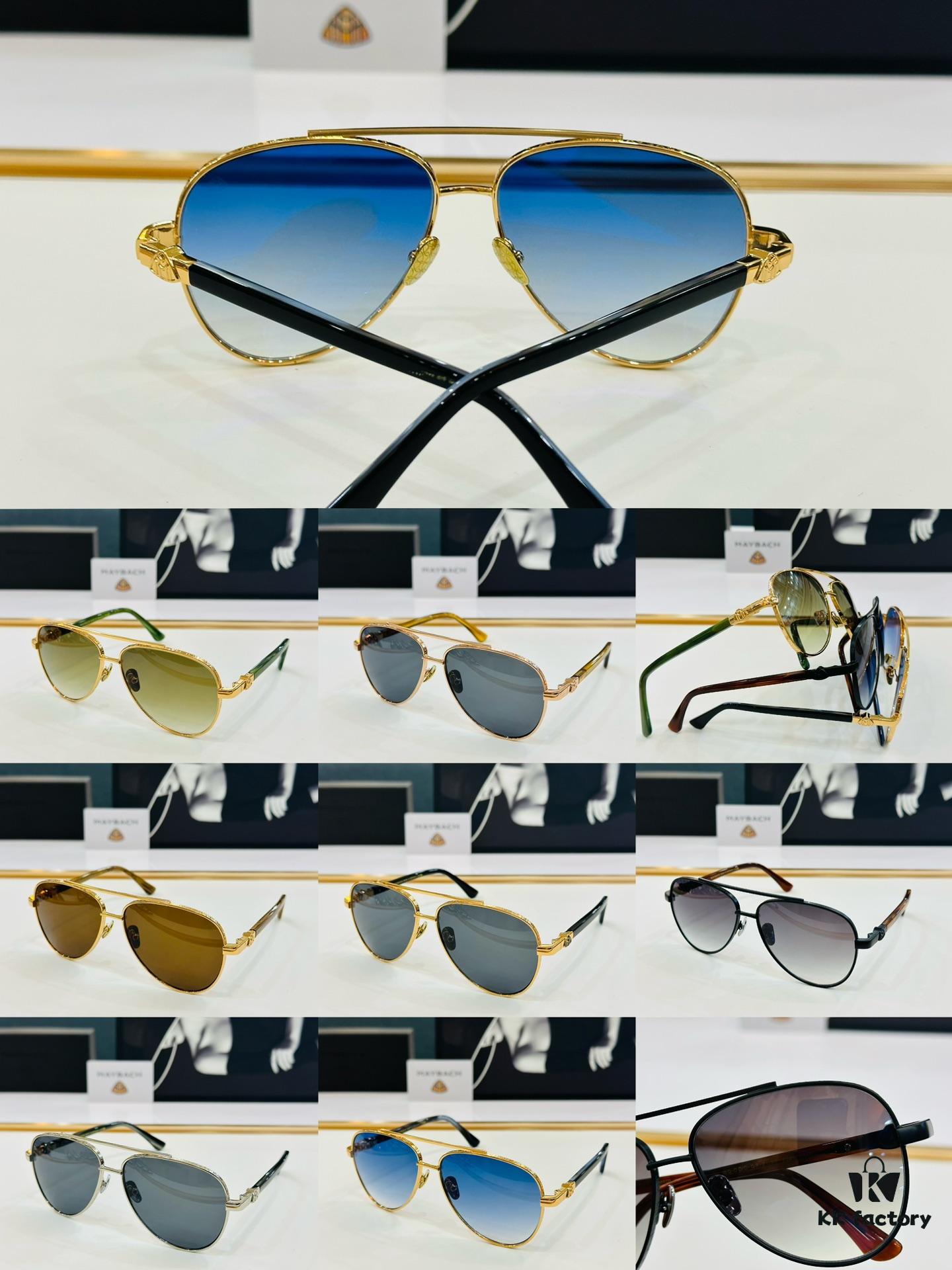 High-Quality MAYBACH Z125 Sunglasses, Exquisite Craftsmanship, Premium BM Feel, Size: 60-14-140