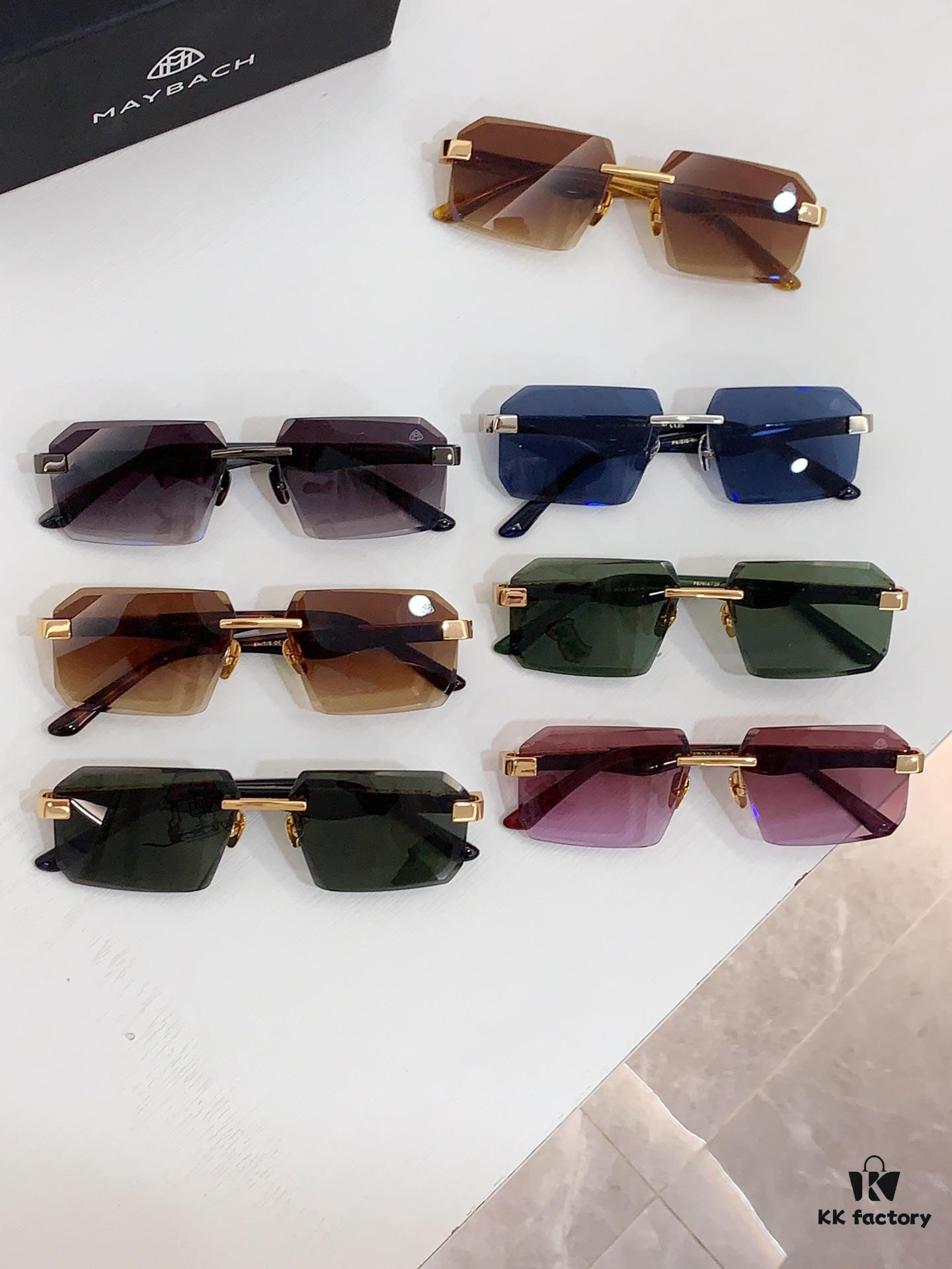 150 Top Quality Premium MAYBACH Z111 Rimless Diamond-Cut Sunglasses