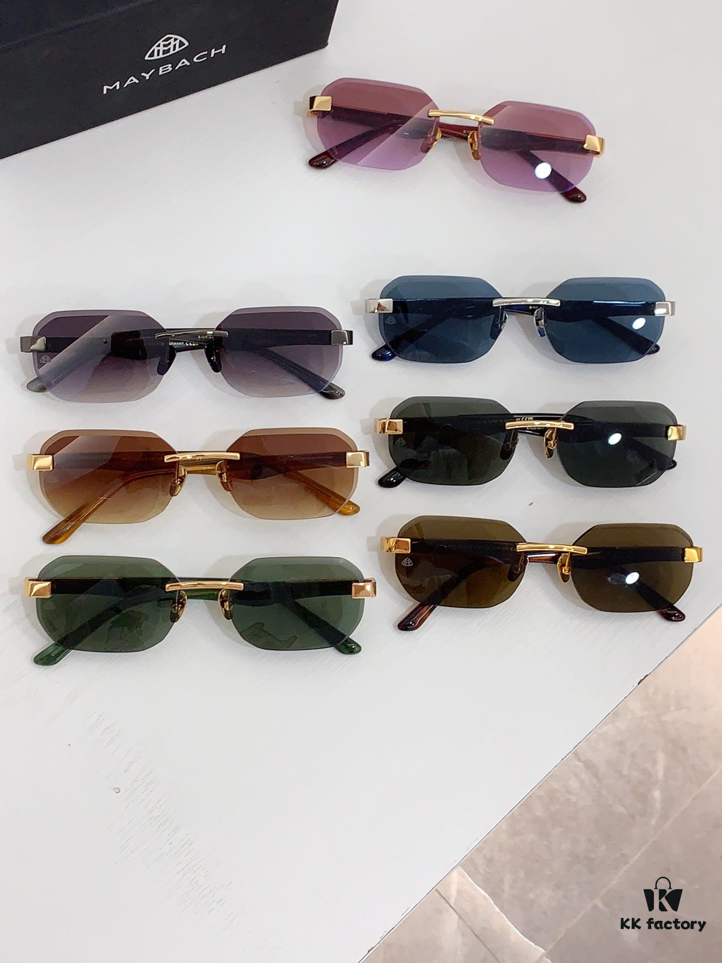 150 High-Quality MAYBACH Z074 New Colors Added, Men's Frameless Sunglasses, Minimalist and Premium