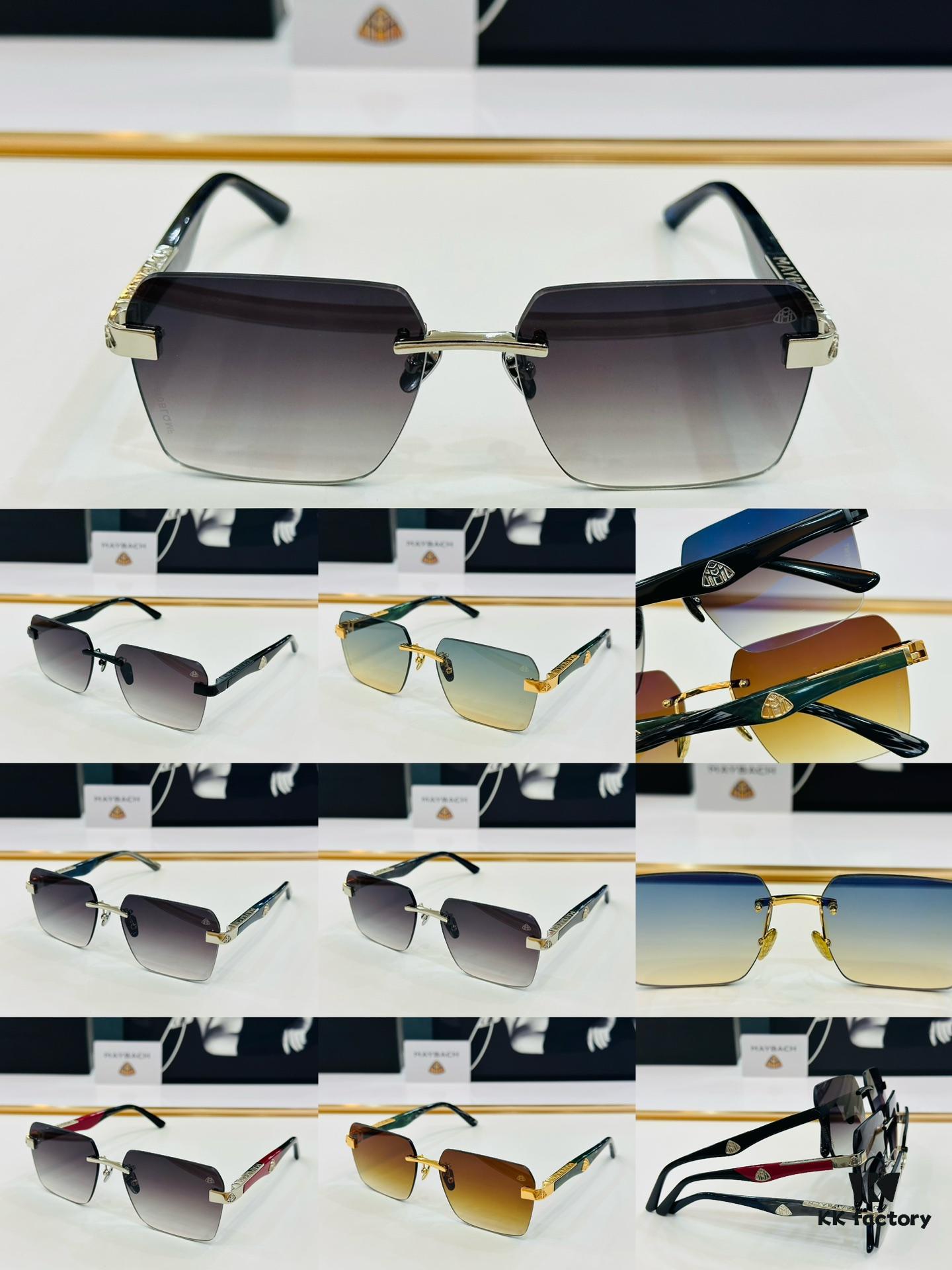 High-Quality MAYBACH M10 Sunglasses, Exquisite Craftsmanship, Premium Feel, Size: 60-17-145