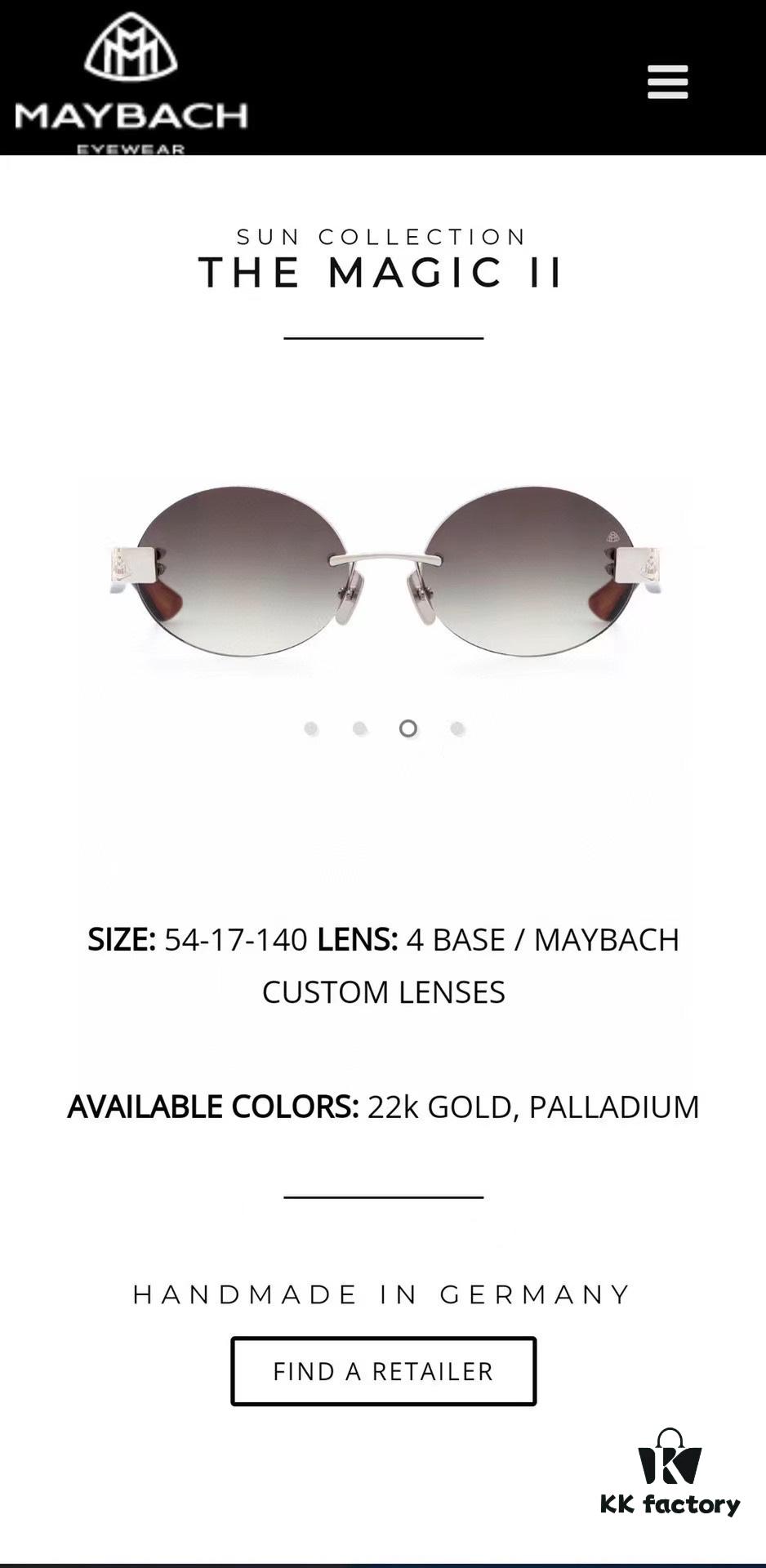 MAYBACH MODEL M13 Unisex Sunglasses, Size: 59 □ 17-145