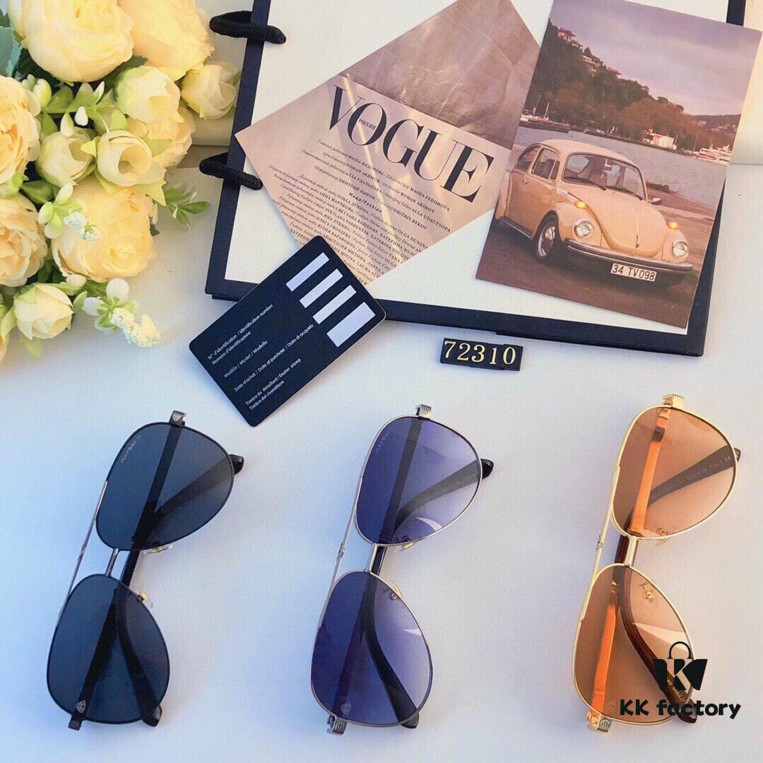 Maybach Retro-Style Metal Round Aviator Sunglasses for Men and Women, Fashion UV-Protection Streetwear Shades