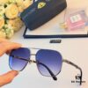 Maybach New Men's Sunglasses, Fashionable Large-Frame Metal Double-Bridge Sunglasses, Trendy Driving Eyewear