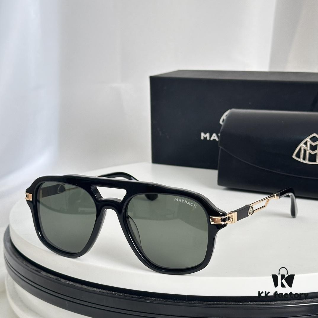 MAYBACH MB1395 Exquisitely Crafted Wood Frame Sunglasses, Size: 54-19-145, Premium M-Texture Eyewear