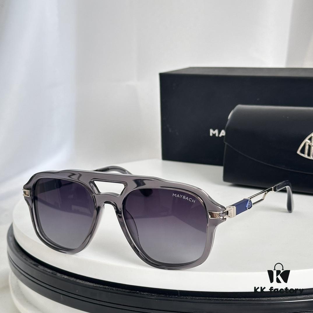 MAYBACH MB1395 Exquisitely Crafted Wood Frame Sunglasses, Size: 54-19-145, Premium M-Texture Eyewear