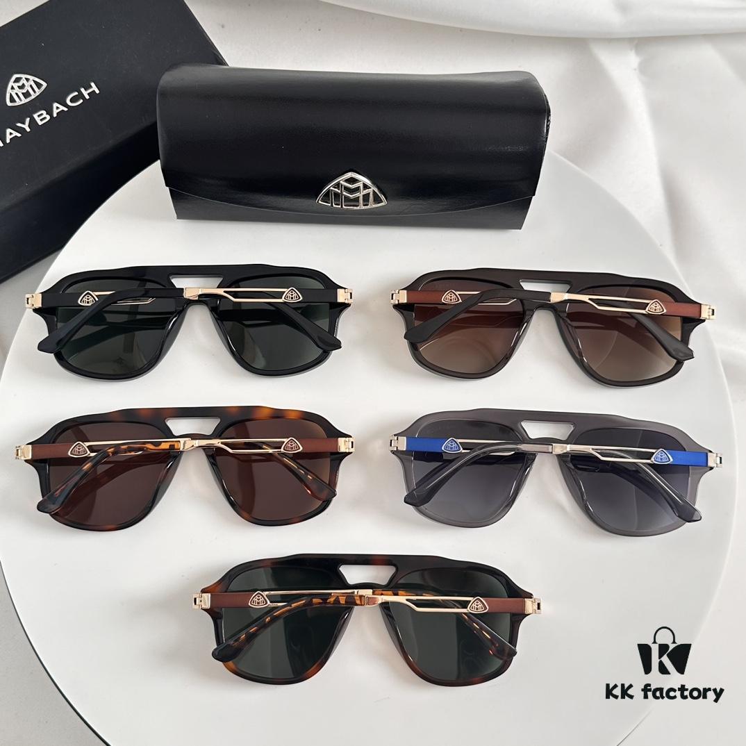 MAYBACH MB1395 Exquisitely Crafted Wood Frame Sunglasses, Size: 54-19-145, Premium M-Texture Eyewear