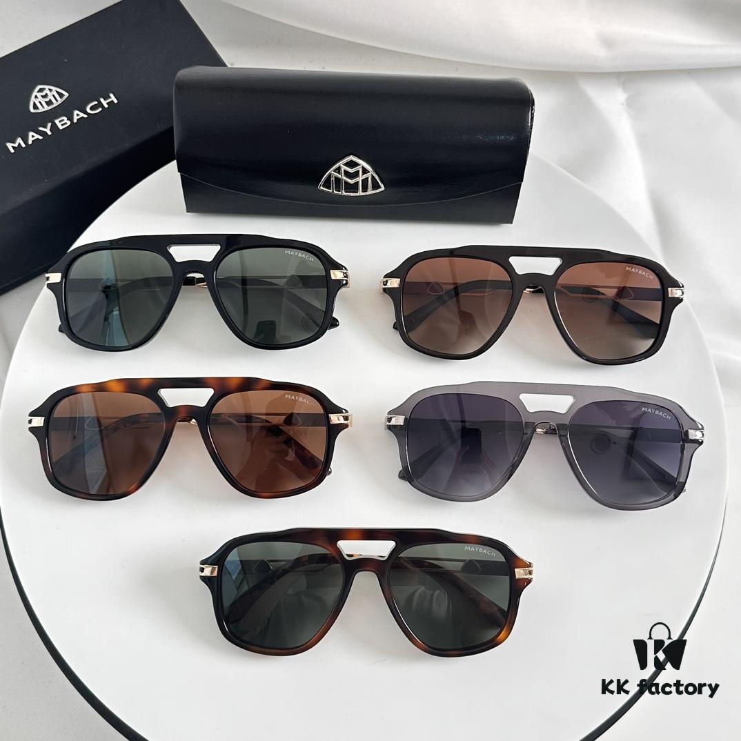 MAYBACH MB1395 Exquisitely Crafted Wood Frame Sunglasses, Size: 54-19-145, Premium M-Texture Eyewear