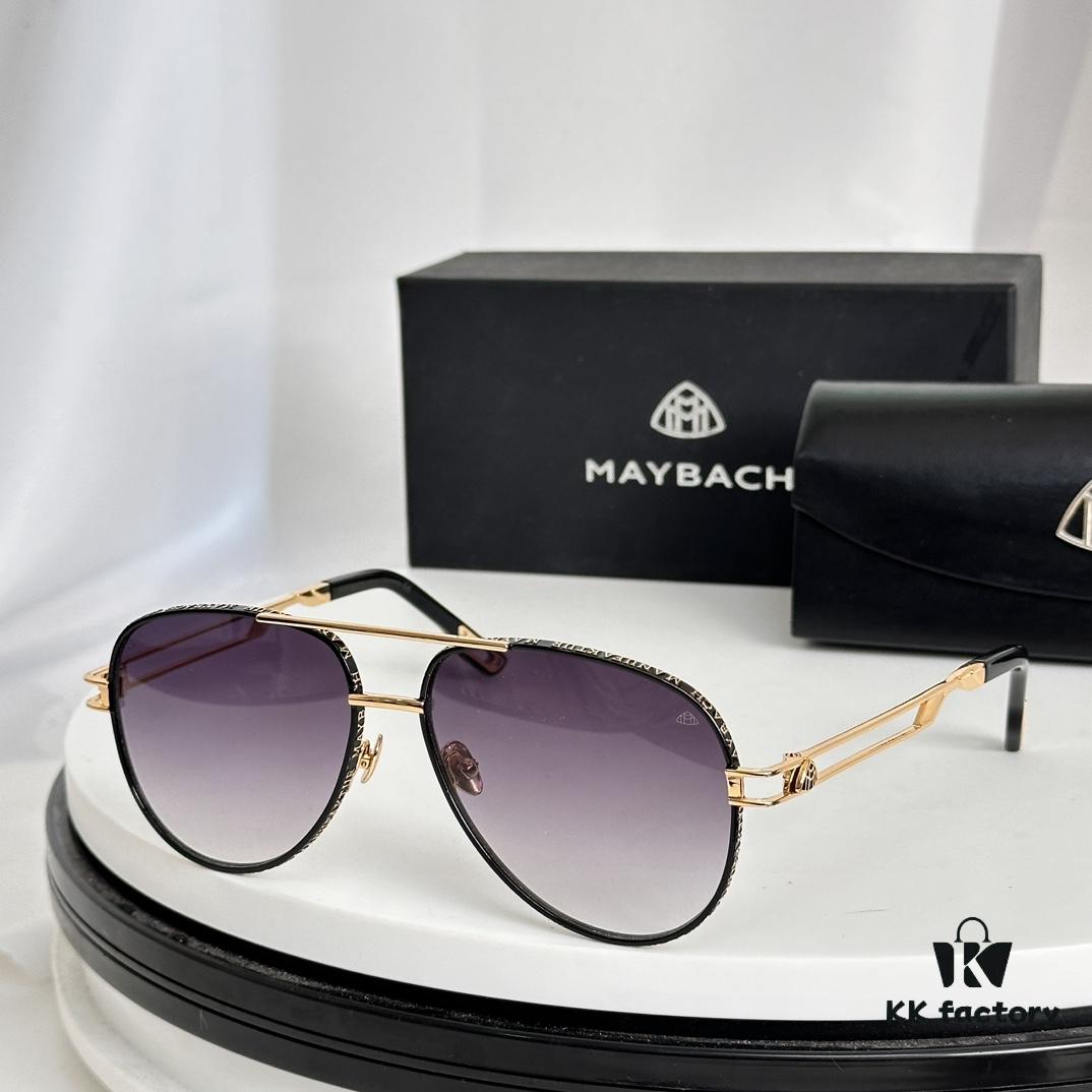 High-Quality MAYBACH Z36 Sunglasses, Exquisite Craftsmanship, Premium Feel, UV Protection, Size: 61-15-145