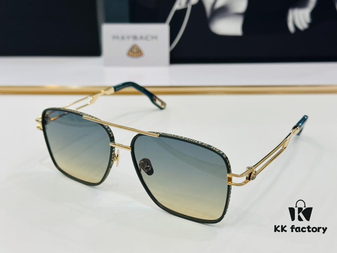 High-Quality MAYBACH Z22 Sunglasses, Exquisite Craftsmanship, Premium Feel, Size: 61-15-145