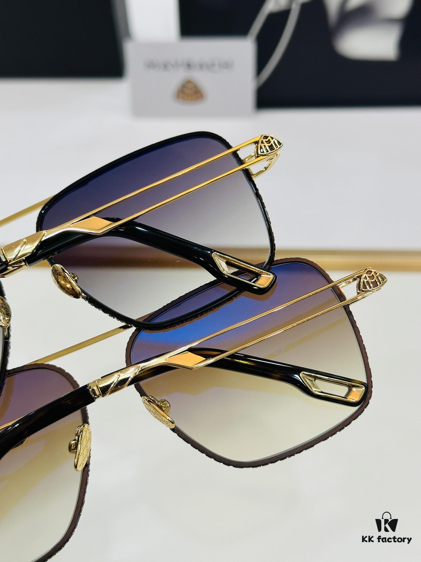 High-Quality MAYBACH Z22 Sunglasses, Exquisite Craftsmanship, Premium Feel, Size: 61-15-145