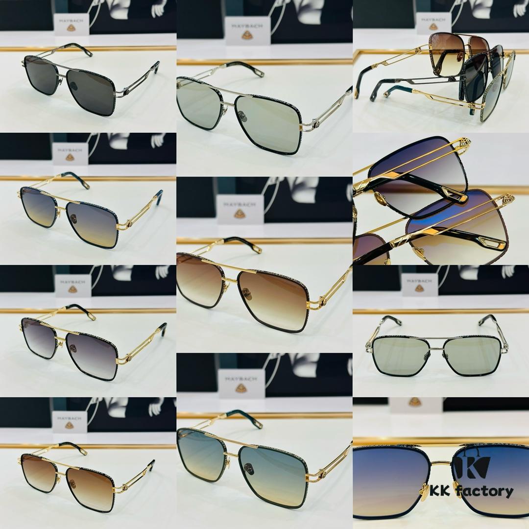 High-Quality MAYBACH Z22 Sunglasses, Exquisite Craftsmanship, Premium Feel, Size: 61-15-145