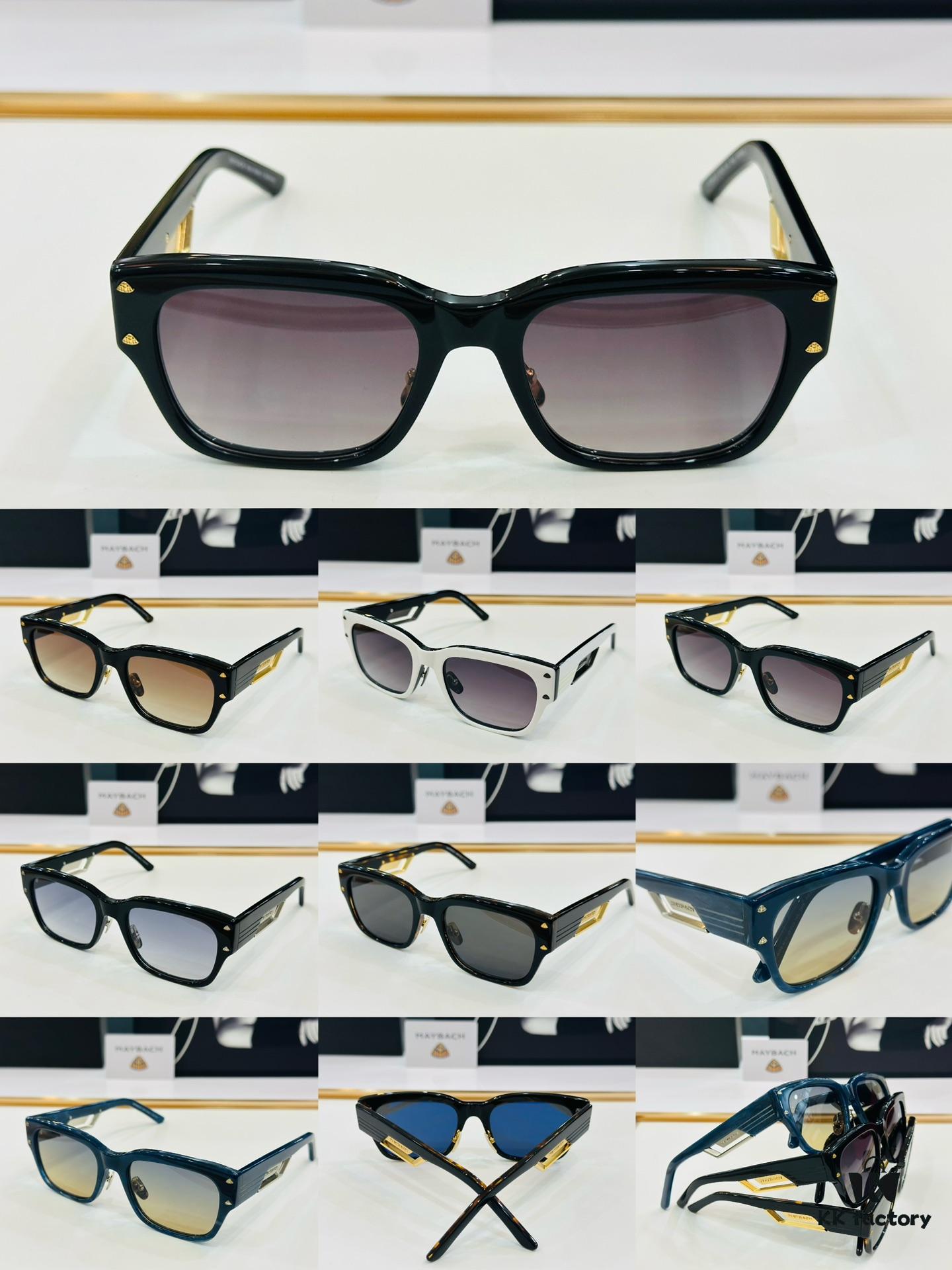 High-Quality MAYBACH Z32 Sunglasses, Exquisite Craftsmanship, Premium Feel, Size: 55-20-145