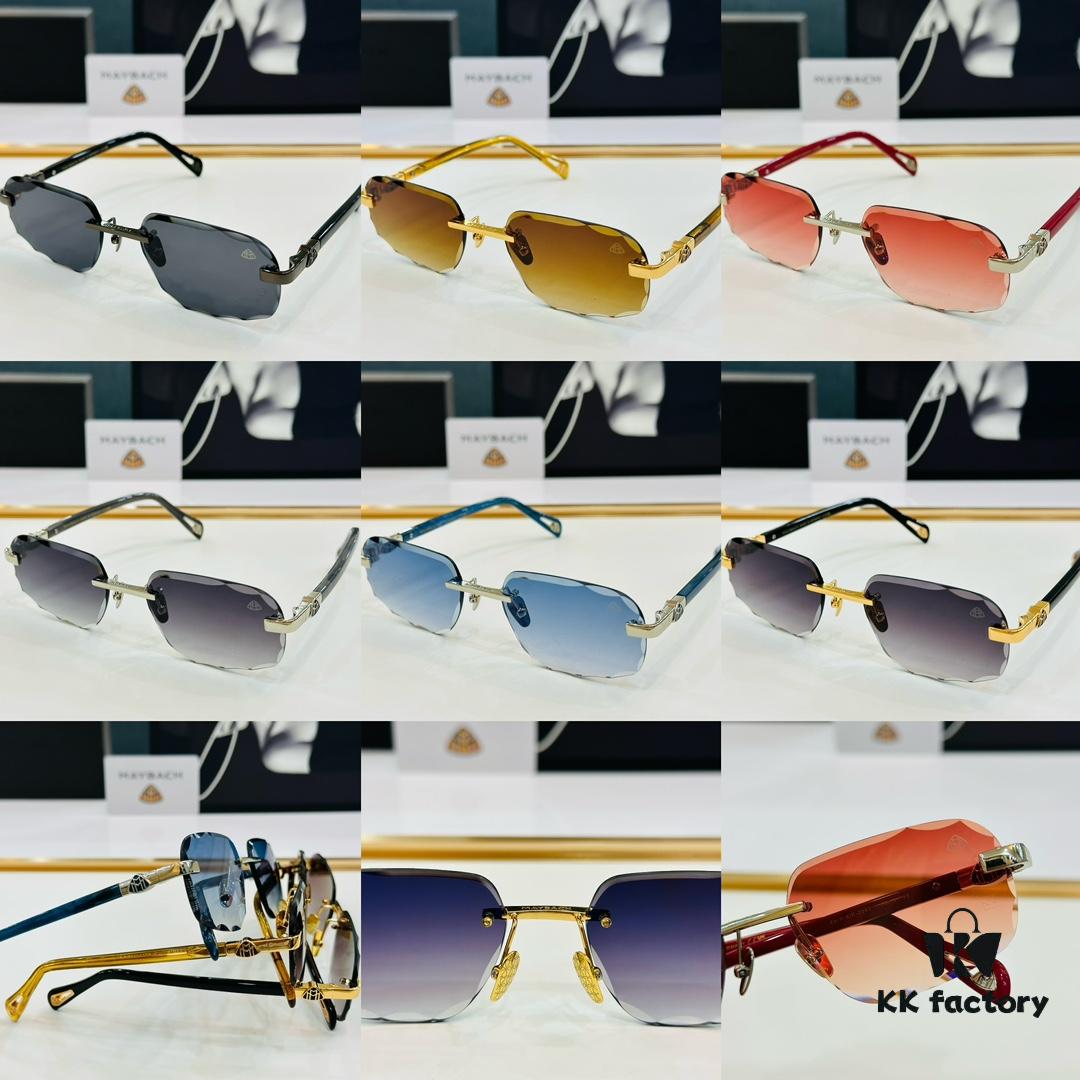 High-Quality MAYBACH Z082 Sunglasses, Exquisite Craftsmanship, Premium Feel, Size 58-19-145