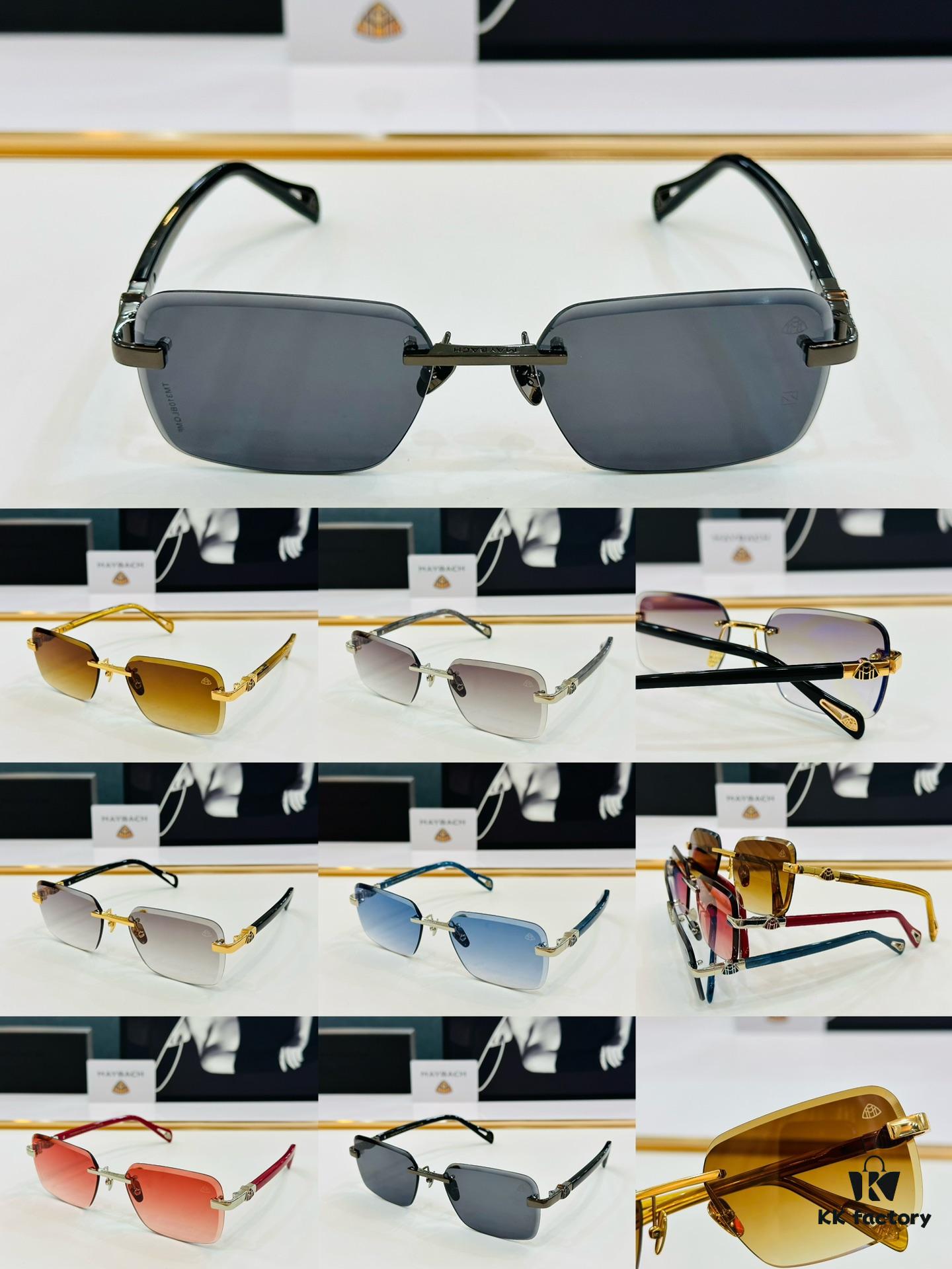 High-Quality MAYBACH Z083 Sunglasses, Exquisite Craftsmanship, Premium Texture, XL Frame Size: 59-19-145