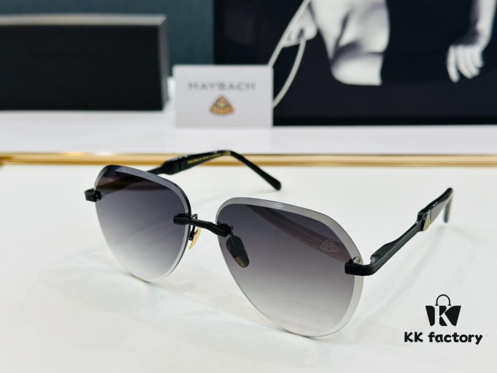 High-Quality MAYBACH Z080 Sunglasses, Exquisite Craftsmanship, Premium Feel, Size 61-13-140, XL Frame