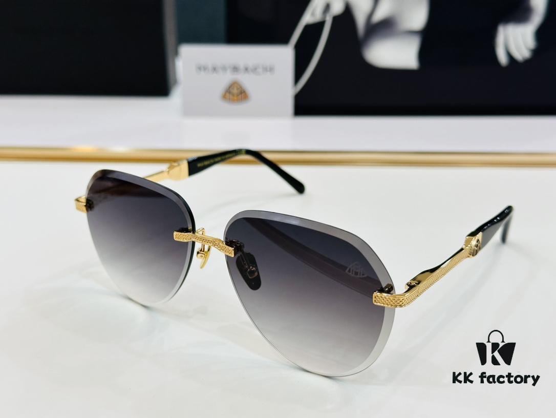 High-Quality MAYBACH Z080 Sunglasses, Exquisite Craftsmanship, Premium Feel, Size 61-13-140, XL Frame