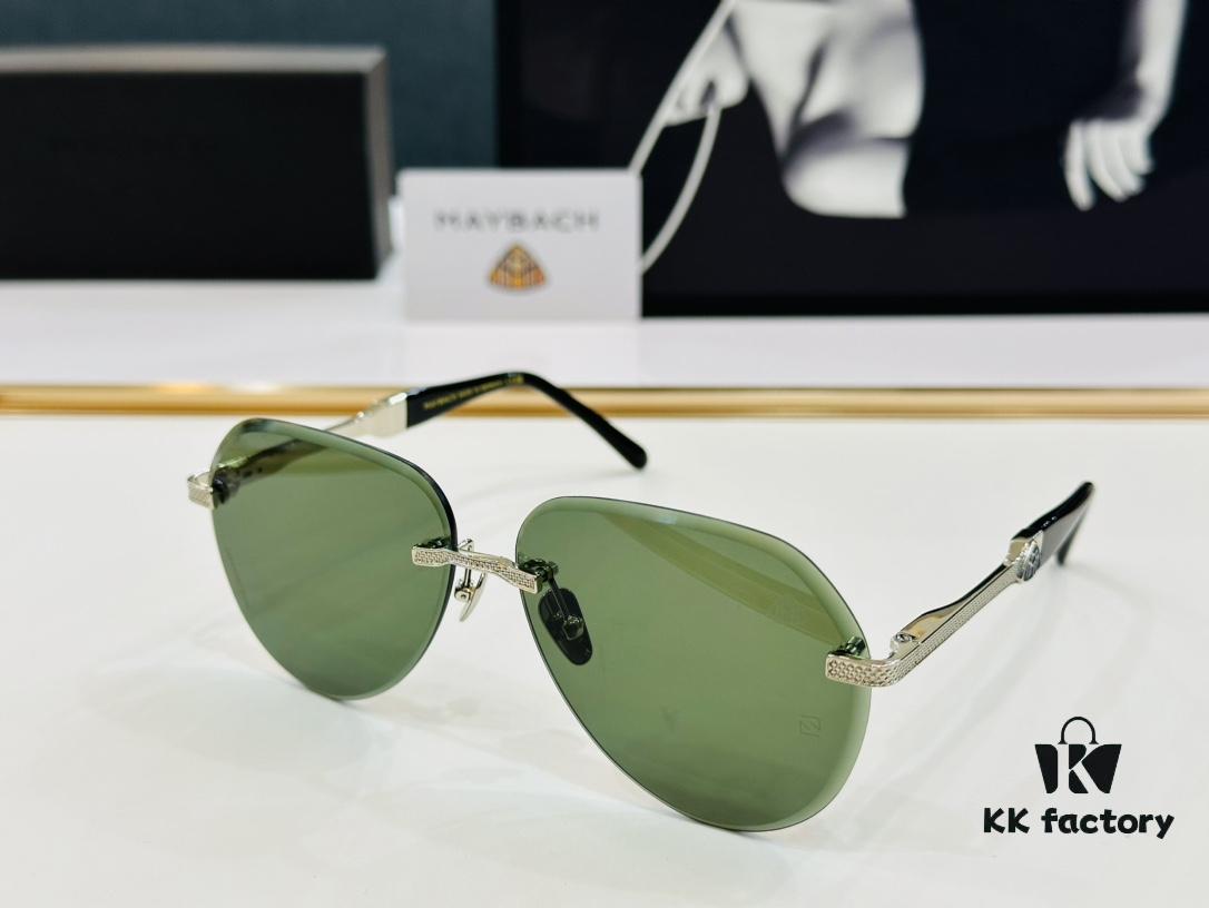 High-Quality MAYBACH Z080 Sunglasses, Exquisite Craftsmanship, Premium Feel, Size 61-13-140, XL Frame