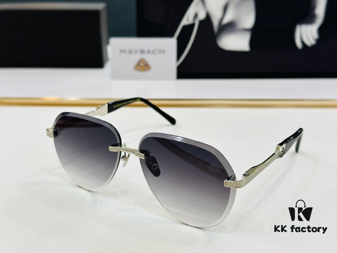 High-Quality MAYBACH Z080 Sunglasses, Exquisite Craftsmanship, Premium Feel, Size 61-13-140, XL Frame