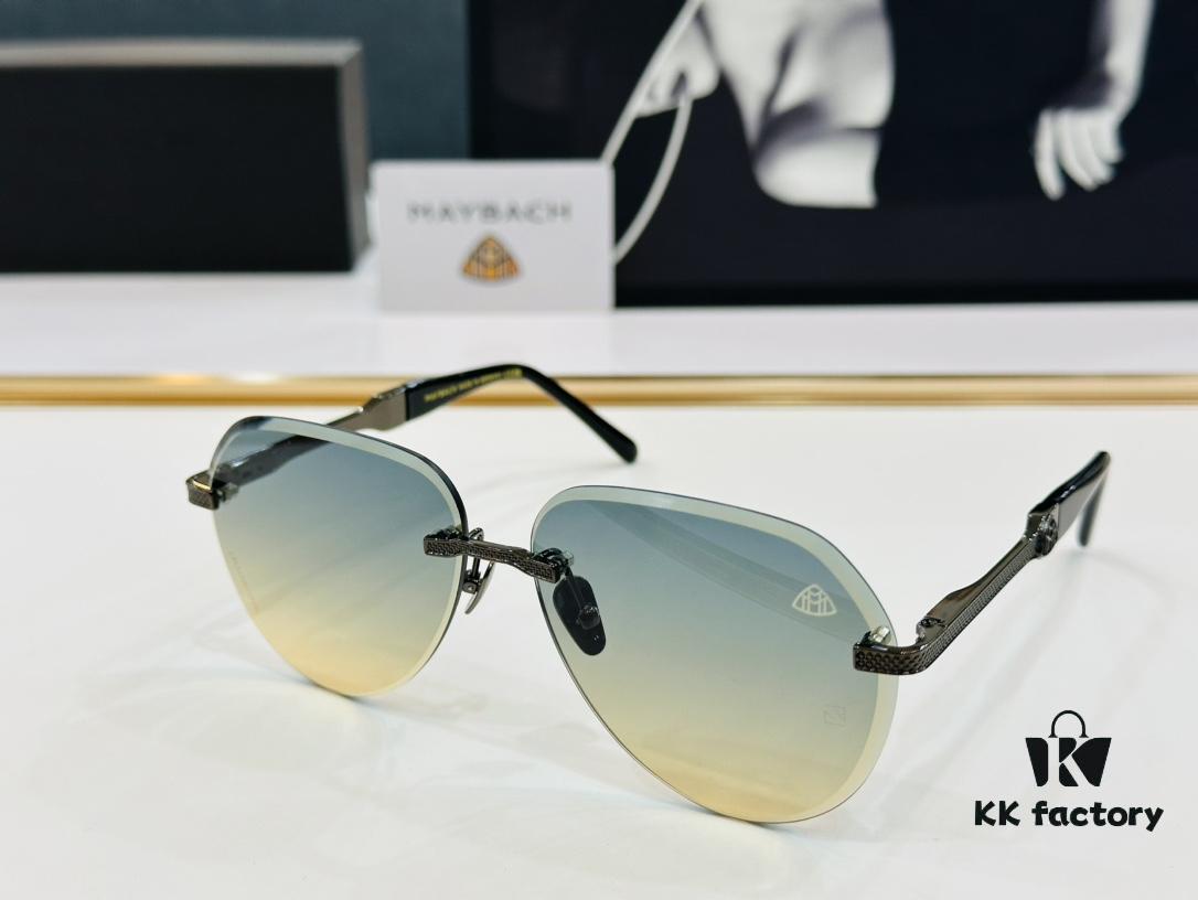 High-Quality MAYBACH Z080 Sunglasses, Exquisite Craftsmanship, Premium Feel, Size 61-13-140, XL Frame