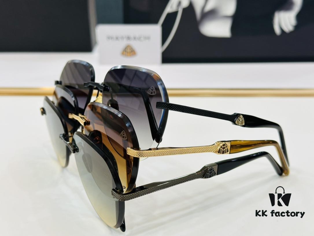 High-Quality MAYBACH Z080 Sunglasses, Exquisite Craftsmanship, Premium Feel, Size 61-13-140, XL Frame