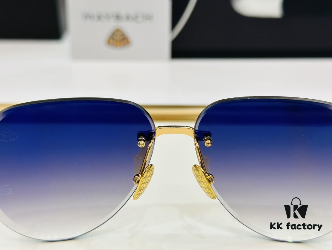 High-Quality MAYBACH Z080 Sunglasses, Exquisite Craftsmanship, Premium Feel, Size 61-13-140, XL Frame