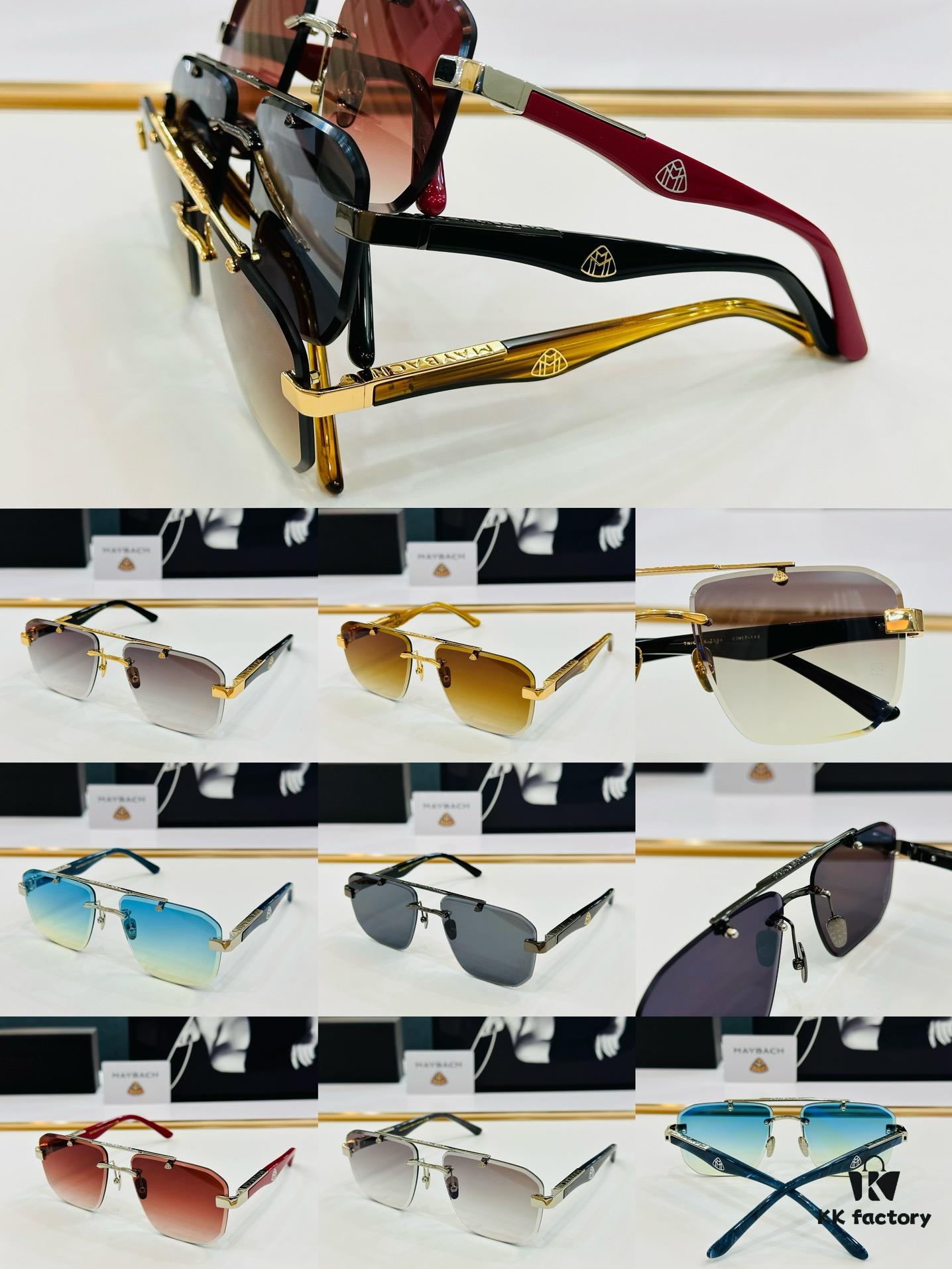 High-Quality MAYBACH Z084 Sunglasses, Exquisite Craftsmanship, Premium Feel, XL Size 60-17-145