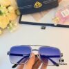 Maybach Fashion Dual-Bridge Sunglasses for Men, Square Frame Shades, Trendy Eyewear in European and American Style