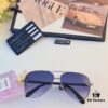 Maybac* New Men's Sunglasses Fashionable Metal Double-Bridge Large Frame Sunglasses for Driving