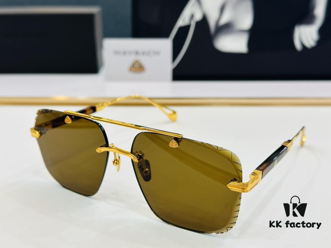 High-Quality MAYBACH Z062 Sunglasses, Exquisite Craftsmanship, Premium Feel, Size: 62-16-145