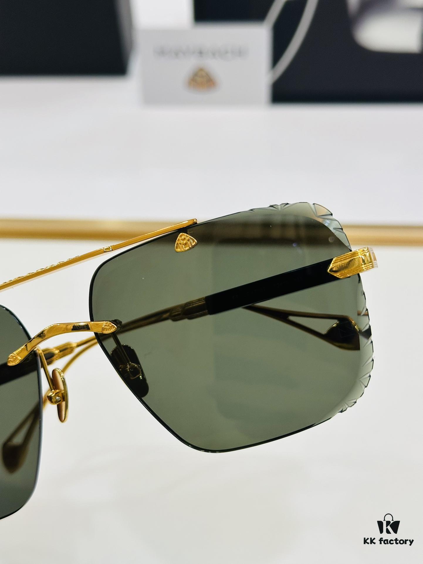 High-Quality MAYBACH Z062 Sunglasses, Exquisite Craftsmanship, Premium Feel, Size: 62-16-145