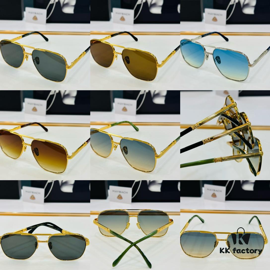 High-Quality MAYBACH Z015 Sunglasses, Exquisite Craftsmanship, Premium BM Feel, Size: 60-15-145