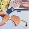 Maybac* Classic Stylish Sunglasses, Fashionable Metal Double-Bridge Pilot Oversized Sun Glasses, Trendy Accessories Inspired by Western Styles