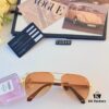 Maybac* Classic Stylish Sunglasses, Fashionable Metal Double-Bridge Pilot Oversized Sun Glasses, Trendy Accessories Inspired by Western Styles