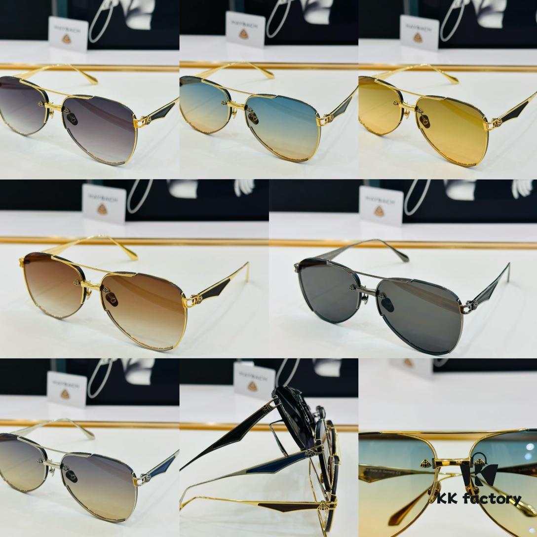 High-Quality MAYBACH Z26 Sunglasses, Exquisite Craftsmanship, Premium Feel, Size 61-14-145
