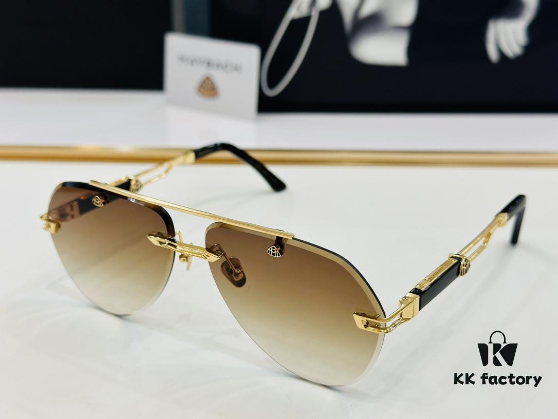 High-Quality MAYBACH Z56 Sunglasses, Exquisite Craftsmanship, Premium Feel, Size: 62-13-145