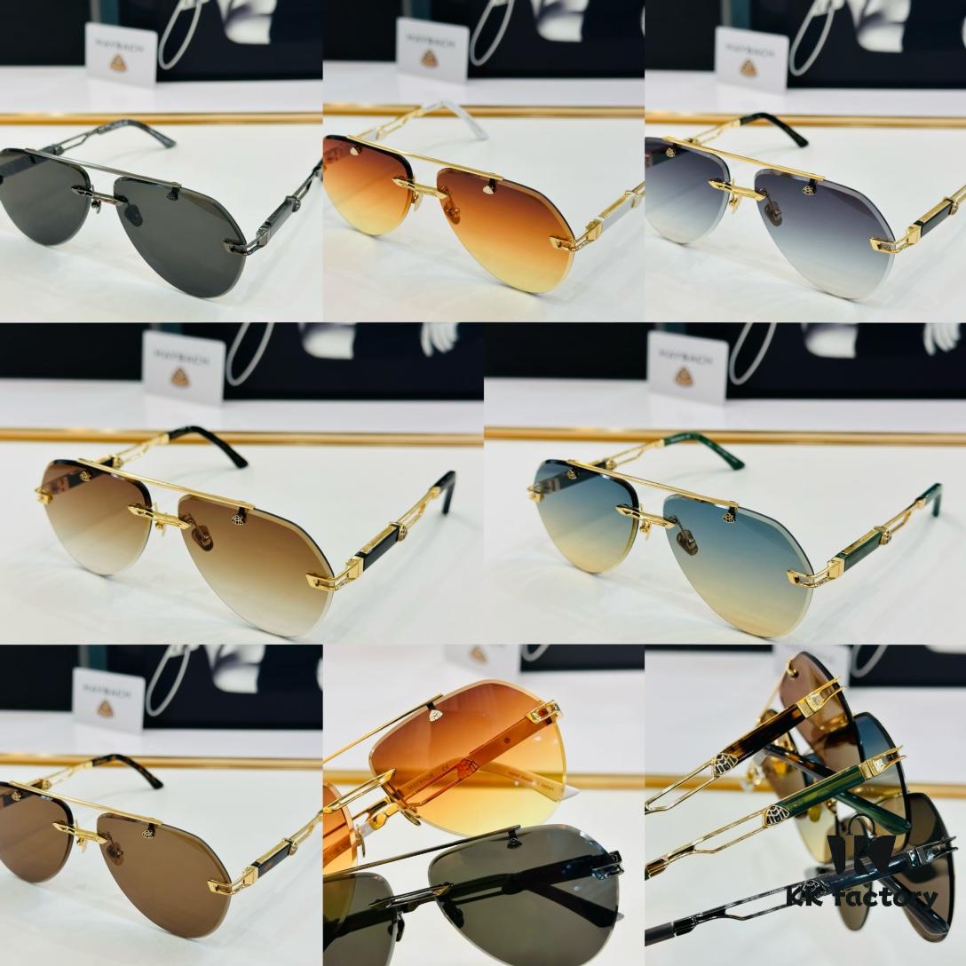 High-Quality MAYBACH Z56 Sunglasses, Exquisite Craftsmanship, Premium Feel, Size: 62-13-145